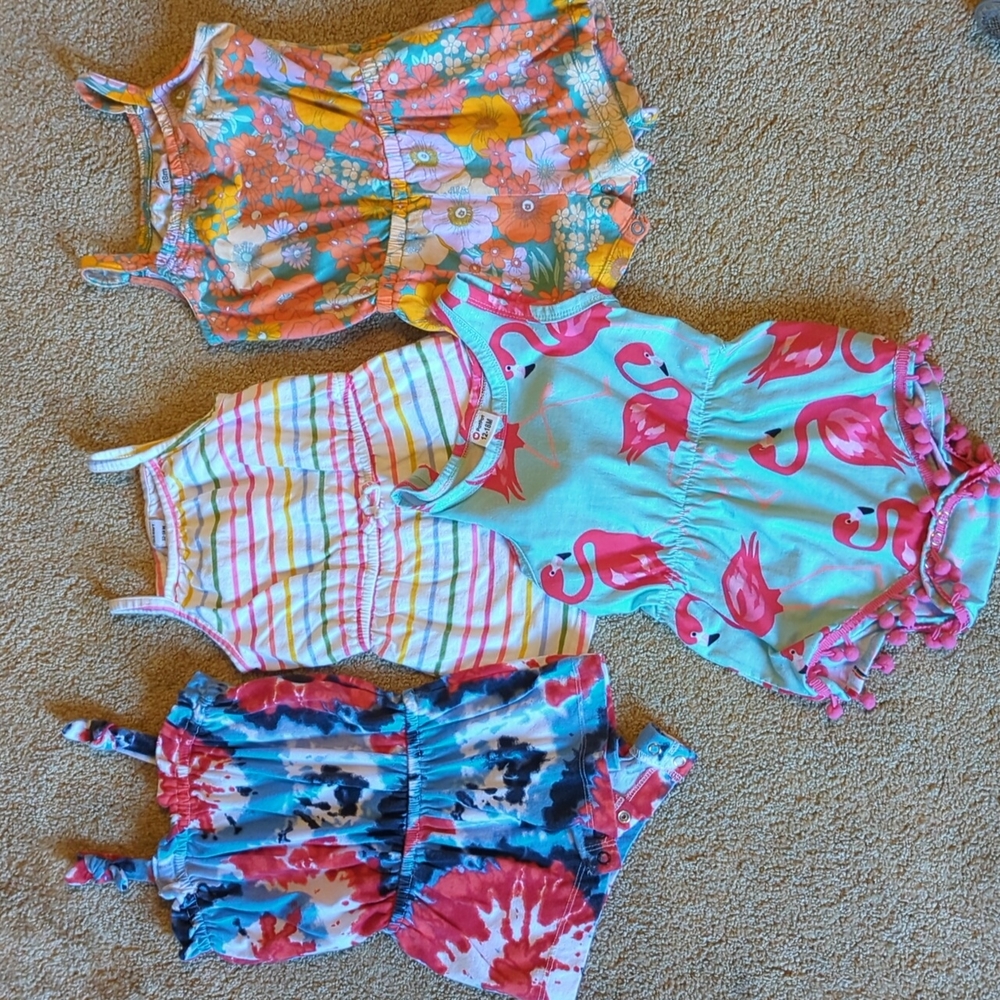 Baby Girls Rompers Bundle Size 12-18 Months